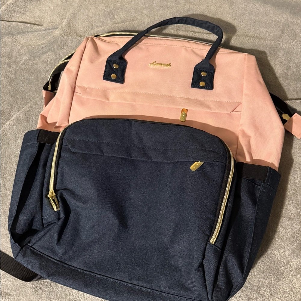 Lovevook Women's Pink and Black Backpack